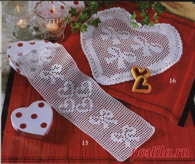 Кружевные сердца - сердечная тема в филейной технике объединяет сердца рукодельниц) | Юлия Сковородина | Яндекс Дзен