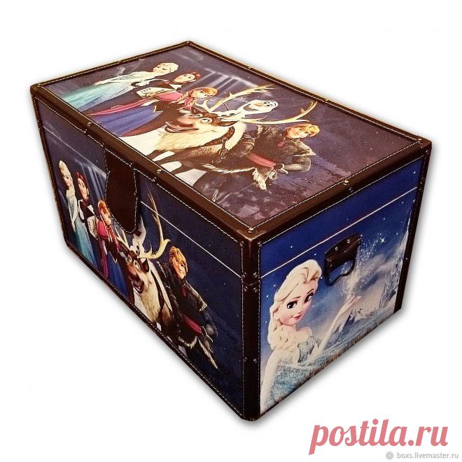 Ящик для игрушек. Холодное сердце – купить в интернет-магазине на Ярмарке Мастеров с доставкой Ящик для игрушек. Холодное сердце - купить или заказать в интернет-магазине на Ярмарке Мастеров | Сундуки для игрушек (Холодное сердце) – сказочное…