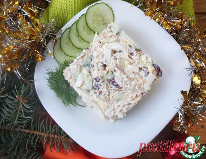 Салат с курицей и фасолью – кулинарный рецепт