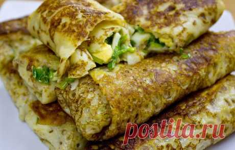 Заварные блинчики на кефире - Простые рецепты Овкусе.ру