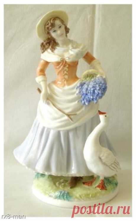 VINTAGE ROYAL WORCESTER GOOSE GIRL FIGURINE LTD EDITION No.783 OF 5000