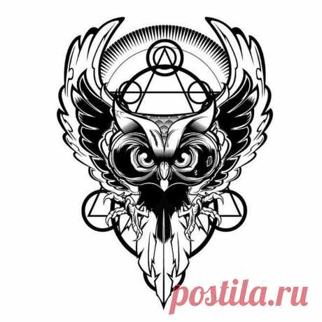 Тату сова: значение, фото, эскизы, примеры