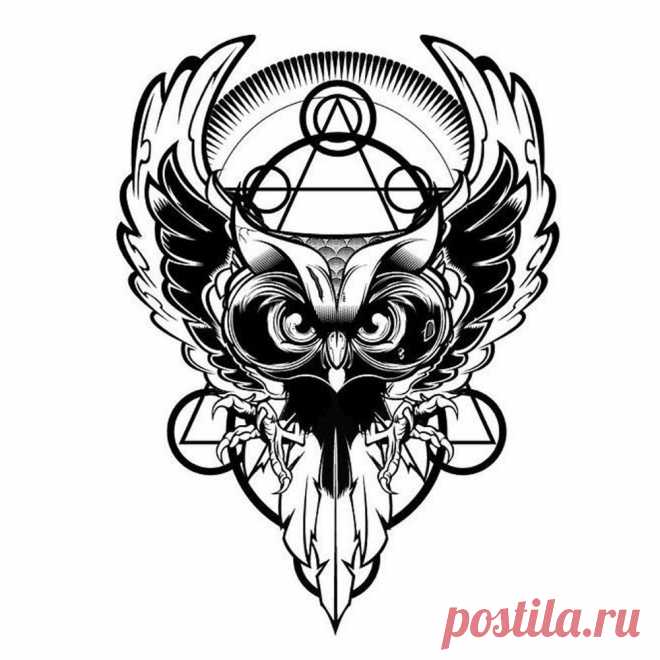 Тату сова: значение, фото, эскизы, примеры