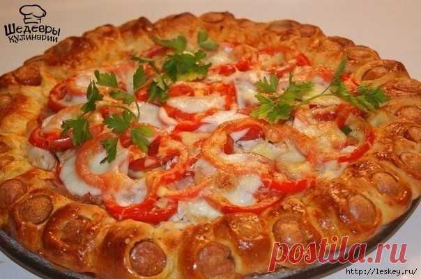 НАРЯДНЫЙ ПИРОГ С КУРИЦЕЙ