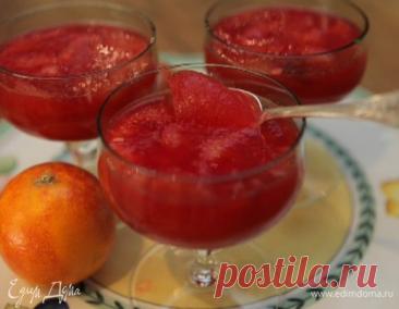 Желе из красных апельсинов с кардамоном