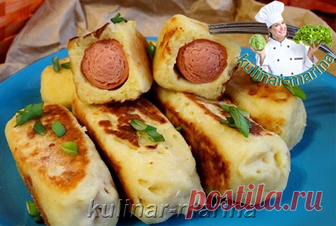 Сосиски в картофельном пюре | Sausages in mashed potatoes - Вторые блюда - Сборник лучших рецептов - Рецепты - Моя кулинарная книга