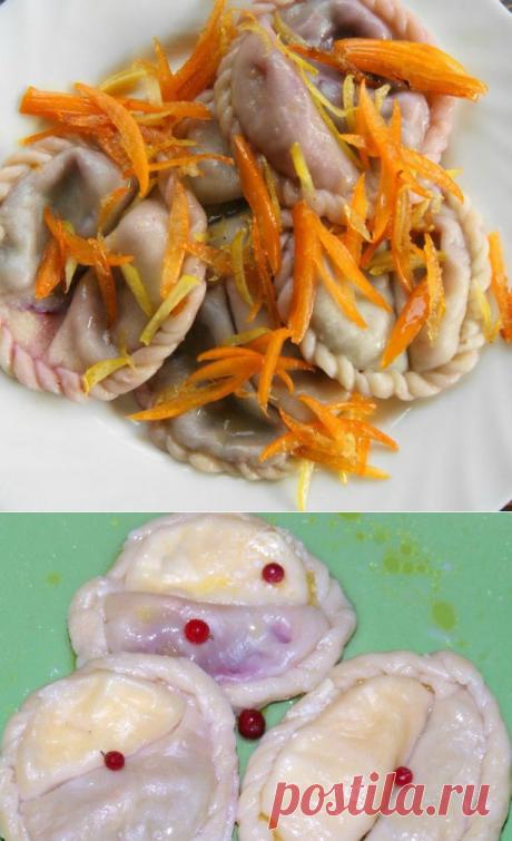 Двулепные вареники с разными начинками