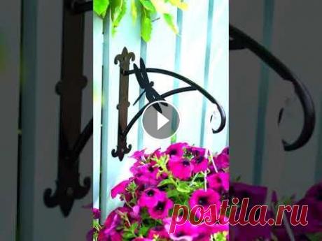 Настенный кронштейн для кашпо держатель для цветов, садовый декор для дома и дачи Купить на WB: Купить на ozon:...