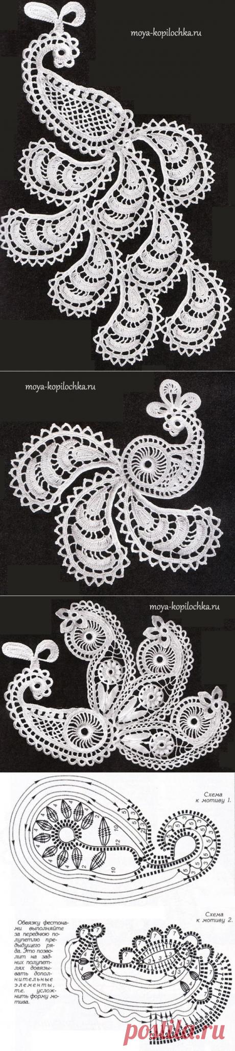 Как вяжутся ажурные пейсли или «Турецкий огурец» (часть 3) - Вязание - Моя копилочка
