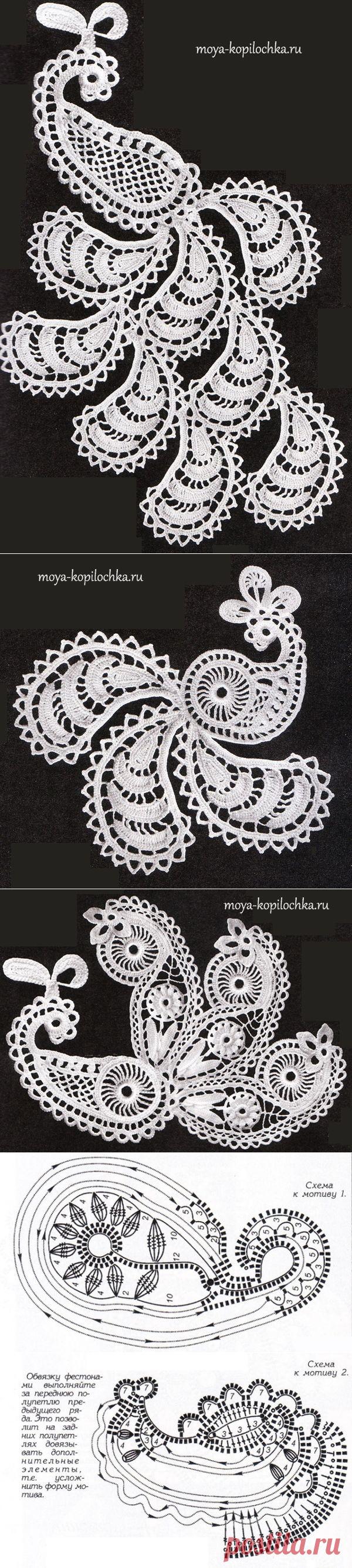 Как вяжутся ажурные пейсли или «Турецкий огурец» (часть 3) - Вязание - Моя копилочка
