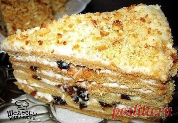 ТОРТ МЕДОВЫЙ С ЧЕРНОСЛИВОМ 🍰 / Здоровый аппетит