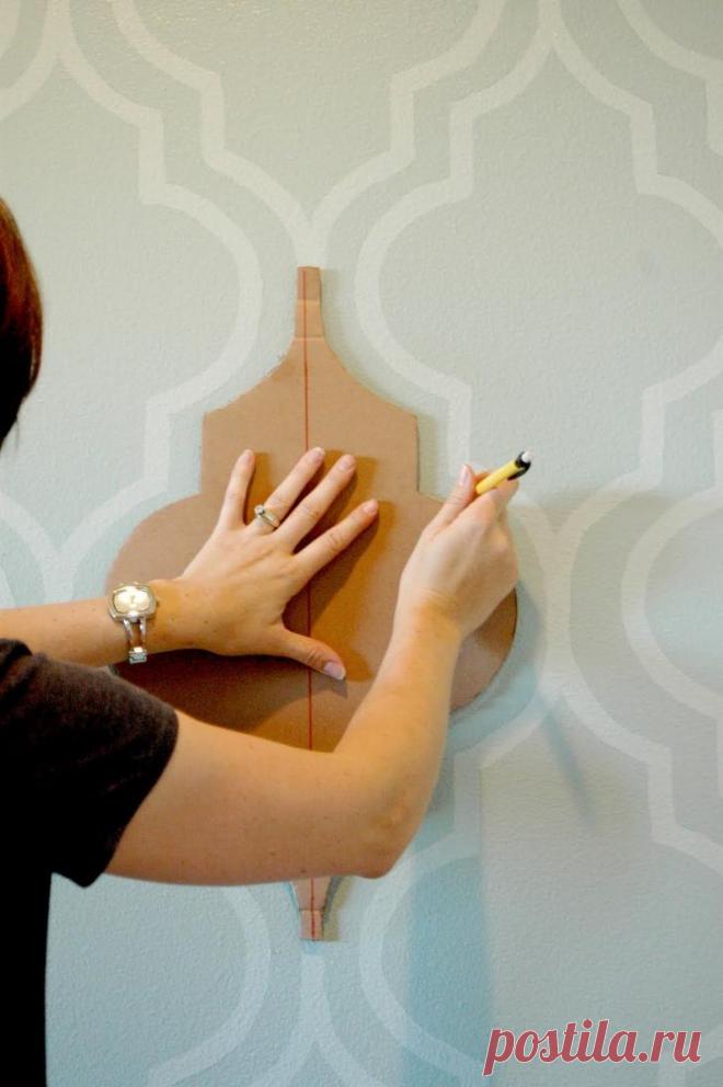 Трафареты для стен своими руками: тонкости и секреты техники
