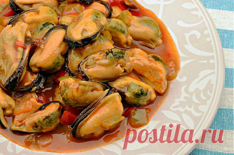 Мидии в томатном соусе | Вкусные Рецепты