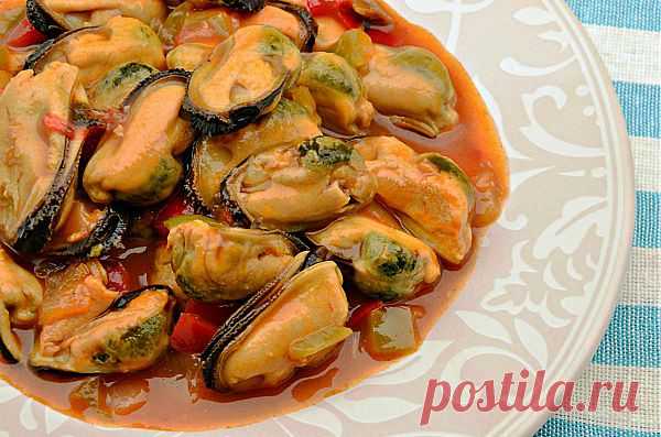 Мидии в томатном соусе | Вкусные Рецепты
