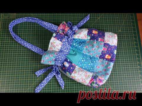 Bolsa retalhos, passo à passo