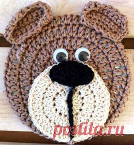 Best Free Crochet » Critter Bear Coaster