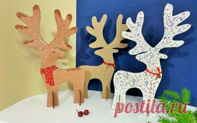 Мастер-класс «Сказочный олень». Новогоднее украшение из подручных материалов - Рождественские и Новогодние поделки своими руками