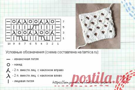 сеточка спицами с описанием и схемами — Яндекс: нашлось 6 млн результатов