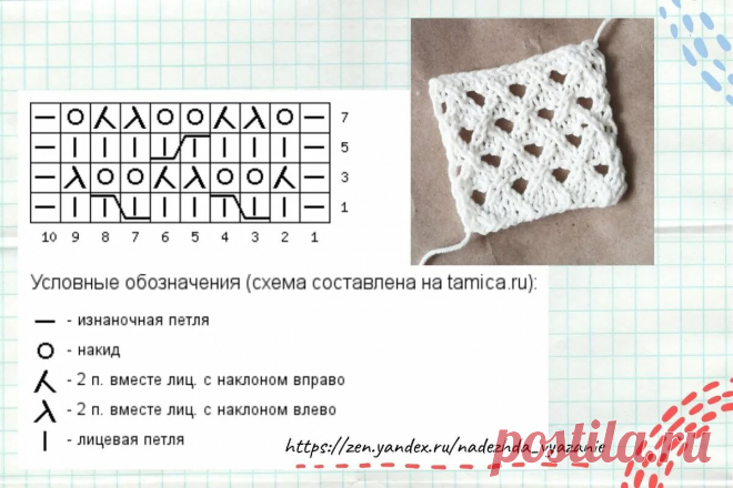 сеточка спицами с описанием и схемами — Яндекс: нашлось 6 млн результатов