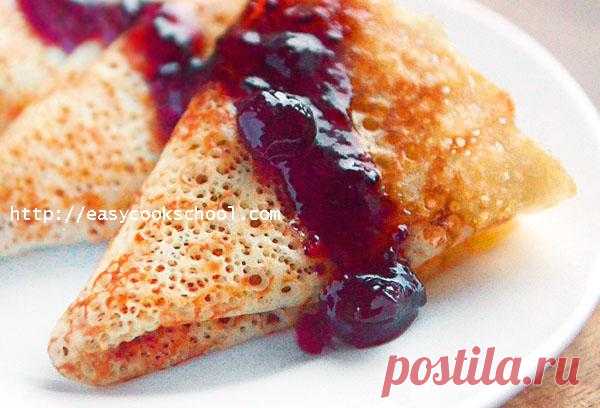 Блины на кефире: рецепт, тонкие с дырочками | Легкие рецепты