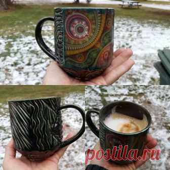 Giving Tree Body Works asked me the question, what does your favorite mug look like?  Funny thing, mine are always chosen for me because I take the seconds, the ones that are destined for the land of misfits, too ugly, cracked or misshapen to be seen by others. This one I used a special decal from Amsterdam, but it didn't apply correctly and the glaze altered after the 4th firing and truthfully it's just not that appealing in form either.  BUT I LOVE IT! It fits my hands j...