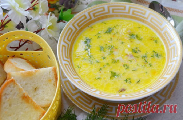 Легкий супчик с курицей и плавлеными сырками | Вкусные рецепты | Яндекс Дзен
