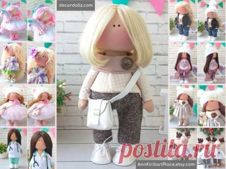 Fabric Tilda Doll Handmade Interior Decor Love Doll Doll for | Etsy Hello dear visitors!  This is handmade cloth doll created by Master Olga S. (Karaganda, Kazakhstan). All dolls stated on the photo are mady by artist Olga. You can find them in our shop searching by artist name.  Doll is 25 cm (9.8 inch) tall and made of only quality materials.  Such dolls and toys