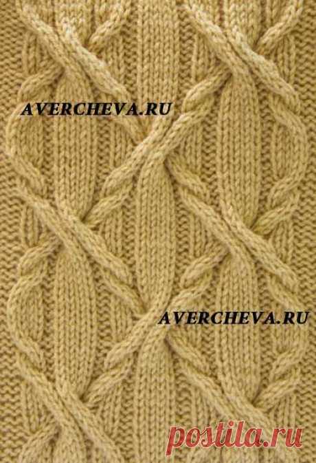 узор спицами 938 | каталог вязаных спицами узоров