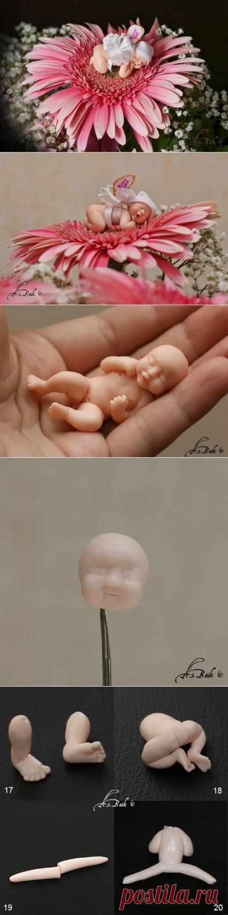 Лепим из полимерной глины младенца. МАСТЕР-КЛАСС