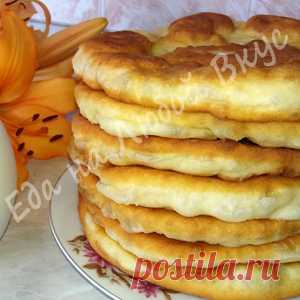 Пышные лепешки на кефире. Старый, проверенный рецепт. рецепт с фото