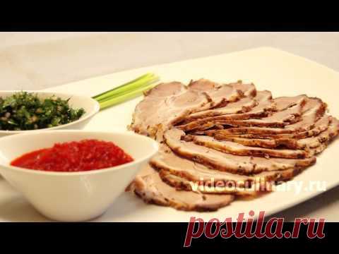 Буженина из свиной шеи - Видеокулинария.рф - видео-рецепты Бабушки Эммы
