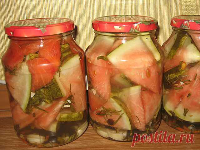 Потрясающе вкусные маринованные арбузы на зиму