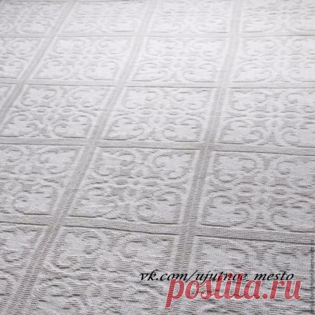 Плед теневым узором