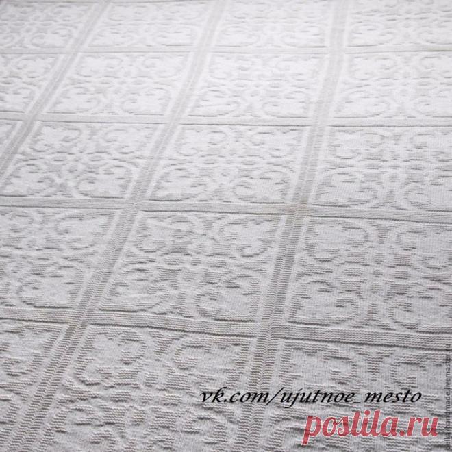 Плед теневым узором