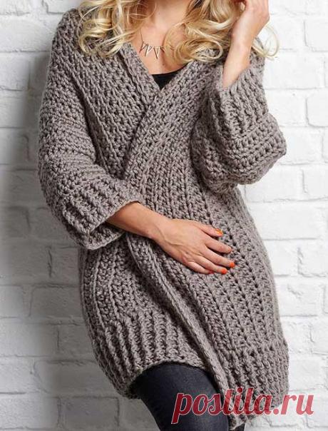 Кардиган крючком для женщин: схемы и описание простых и красивых моделей