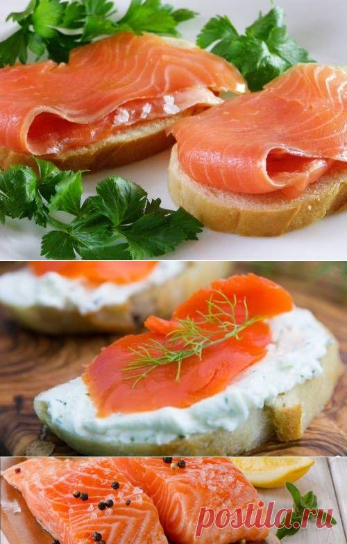 Бутерброды с красной рыбой - рецепт с фото / Простые рецепты