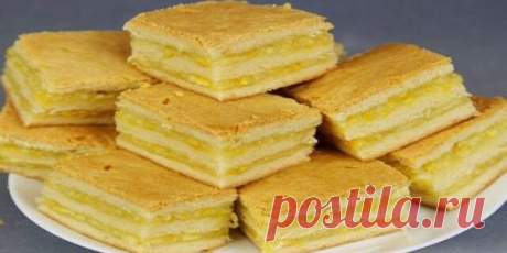 Нежнейшее пирожное с лимонно-апельсиновой начинкой — безумно вкусно!...