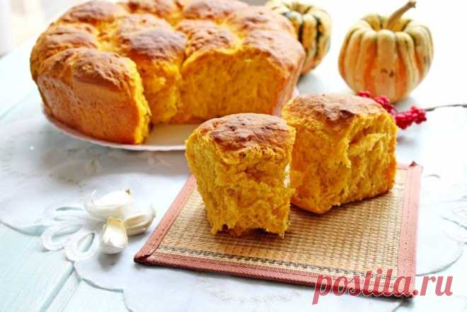 Тыквенные булочки с чесноком и тимьяном — Вкусные рецепты