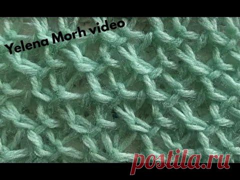 Узор ''Каракуль''. Видео МК | Вязание спицами для начинающих