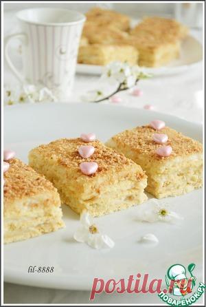 Нежное пирожное с карамельным кремом - кулинарный рецепт