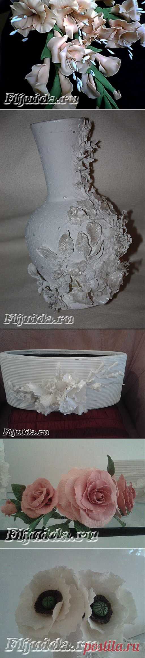 Декор предметов холодным фарфором. | Творческая мастерская Марины Трублиной