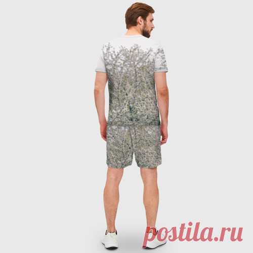 Мужской костюм с шортами 3D Цветение вишни, фотография - купить по цене 2680 руб в интернет-магазине Всемайки, арт 3655437