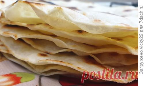 Домашний тонкий лаваш - пошаговый рецепт приготовления с фото