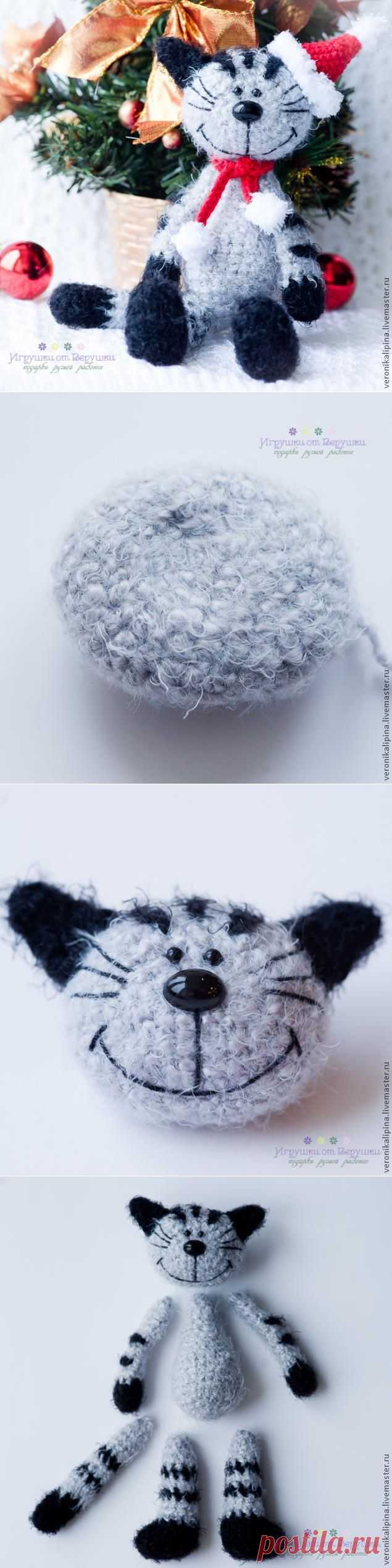 Новогодний кот Мурзик - Ярмарка Мастеров - ручная работа, handmade