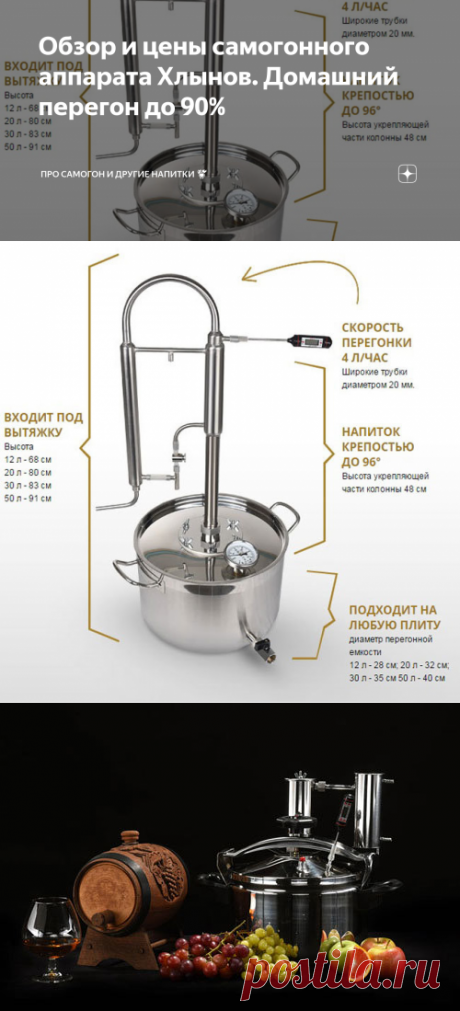Обзор и цены самогонного аппарата Хлынов. Домашний перегон до 90% | Про самогон и другие напитки 🍹 | Яндекс Дзен
