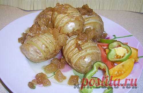 Картошка-гармошка со шкварками — Сад Заготовка