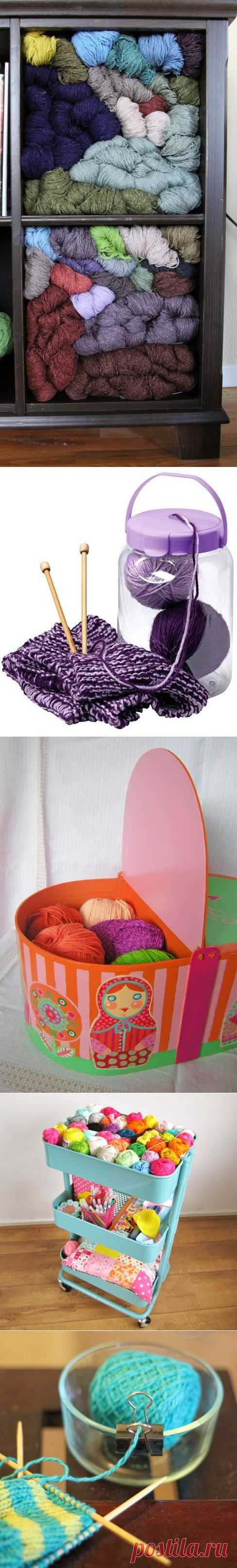 Идеи для вязальщиц: как хранить пряжу