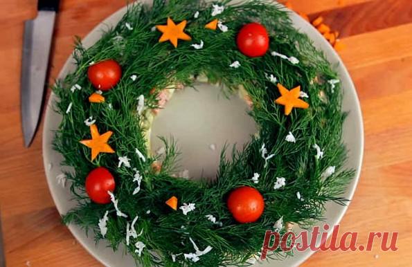 Необычная новогодняя сервировка обычного салата “Оливье” | Таки Вкусно