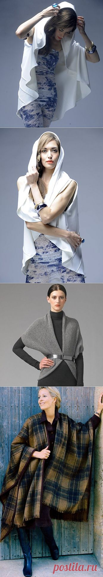 4 накидки (очень простые выкройки пальто) / Простые выкройки /