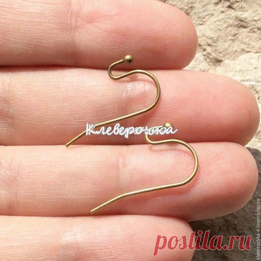 Купить Швензы 20 мм крючок металл медь цвет бронза для украшений - фурнитура бижутерия